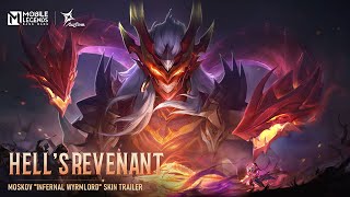 Hells Revenant  Moskov quotInfernal Wyrmlordquot  Skin Trailer  Mobile Legends Bang Bang [upl. by Elehcim247]