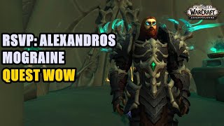 RSVP Alexandros Mograine Quest WoW [upl. by Ahsilrac]