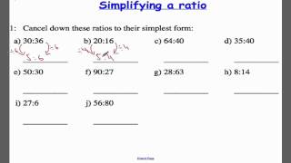 Simplifying a ratio [upl. by Ewer]