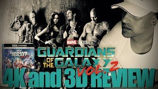 Guardians of the Galaxy Vol 2 4K and 3D Bluray Review [upl. by Einnos]