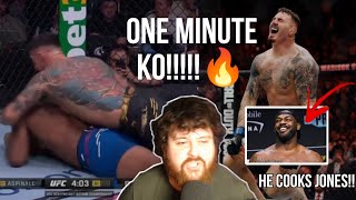 MMA GURU goes MAD watching Tom Aspinall KO Curtis Blaydes UFC 304 [upl. by Drallim]