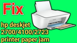 hp deskjet 270041002723 printer paper jamhow do l fix not feeding paper from hp deskjet printer [upl. by Ronna]