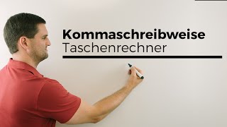 Kommaschreibweise und wissenschaftliche Notation beim Taschenrechner Casio fx [upl. by Narak965]