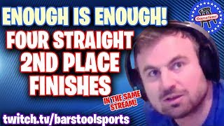 Hilarious Fortnite Streamer Has Four Straight Brutal Second Place Finishes [upl. by Nauqyt]