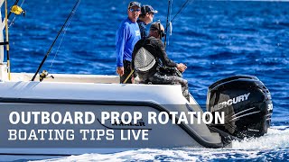 Outboard Propeller Rotation Causing Torque Steer  Boating Tips LIVE Clips [upl. by Lise292]