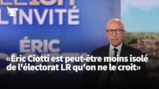 «Éric Ciotti est peutêtre moins isolé de lélectorat LR quon ne le croit» [upl. by Rotciv]