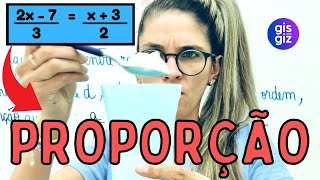 PROPORÇÃO MATEMÁTICA 7 ° ano \Prof Gis [upl. by Ingmar]