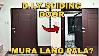 PAANO MAGKABIT NG SLIDING DOOR  MADALI LANG PALA [upl. by Keemahs]