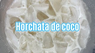 AGUA FRESCA DE HORCHATA DE COCO  ALE DE NAVA [upl. by Ffoeg]