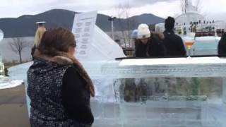 Ice bar at Sagamore Hotel lake George ny [upl. by Llerrac]