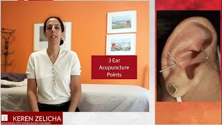 Three Ear Acupuncture Points To Relieve Stress And Pain [upl. by Weatherley603]