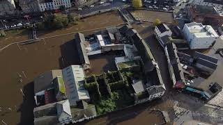 Drone Footage Shows Flooding in Northern Ireland Ahead of Storm Ciarán [upl. by Ibbetson]