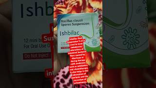 Ishbilac uses  bacillus clausii spores suspension  doses of ishbilac  diarrhea [upl. by Neiluj]