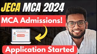 JECA 2024 Form Fillup  MCA Master of Computer Application [upl. by Bigot]