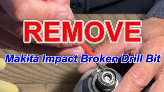 How to Remove Broken Bit on Makita Impact Driver [upl. by Ametaf255]