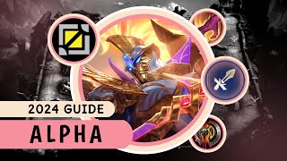 Alpha 2024 New Best Item Build and Emblem Set  Mobile Legends [upl. by Teddie]