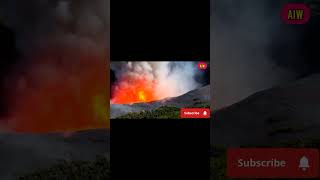 Volcano  magma eruption  lava nature shorts volcano [upl. by Engamrahc]