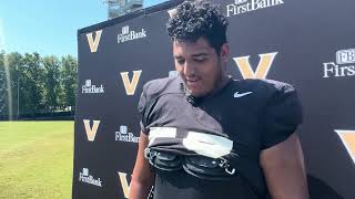 OL Misael Sandoval post fall practice 89 [upl. by Adohr]