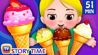 Greedy Little Cussly  Ice Cream and Many Bedtime Stories for Kids in English  ChuChuTV Storytime [upl. by Noskcire]