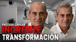 Increíble transformación con prótesis capilar  Hair Replacement Transformation  Hair Inspira [upl. by Yraillih]