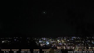 Timelapse Cam 2  Natt til 30 oktober 2024 [upl. by Heins]