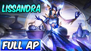 FULL AP LISSANDRA MID GAMEPLAY  PRESTIGE PORCELAIN LISSANDRA  Build amp Runes  League of Legends [upl. by Wurst]