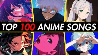 TOP 100 Most Streamed Anime Songs OPENING  ENDING  OST [upl. by Derman171]