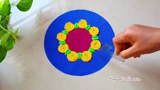 Beautiful Rangoli Design For Diwali✨️✨️Rangoli Designs With ColoursFestive Rangoli Designरंगोली [upl. by Rajiv413]