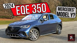 The 2024 MercedesBenz EQE 350 4Matic Is A Posh amp Pricey Midsize Electric SUV [upl. by Malcolm]