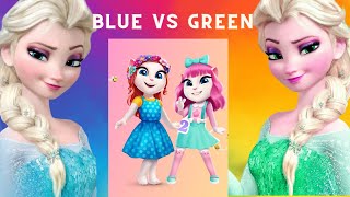 Angela vs Elsa  My talking Angela 2 elsa angela like subscribe games [upl. by Scibert788]