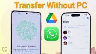 Transfer Whatsapp Messages from Android to iPhone Using Google Drive Without PC [upl. by Apthorp682]