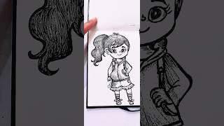 DIV cartoon character easy drawing ideas art drawing viralvideo status shorts bts youtube [upl. by Leasa]