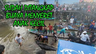 PENANGKAPAN BUAYA SUNGAI MENYERET ANAK KECIL [upl. by Gluck]