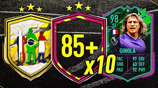 PRESEASON 85 x10 PACKS amp 93 ICON PLAYER PICKS 😳 FIFA 22 Ultimate Team [upl. by Arahset]