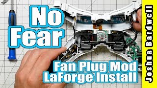 LaForge v4 Internal Install and Fan Plug Mod  FATSHARK GOGGLE MOD [upl. by Lumbard624]