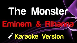 🎤 Eminem and Rihanna  The Monster Karaoke Lyrics  King Of Karaoke [upl. by Adnamahs176]