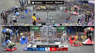 Match 4 R1  2024 FIRST Championship  Newton Division sponsored by Medtronic [upl. by Resa]