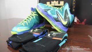 Nike LeBron X Elite Sport Turquoise Review [upl. by Eihcra]