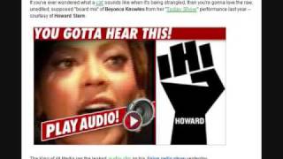 Beyonce Board Mix Of If I Were A Boy Howard Stern [upl. by Aliemaj]