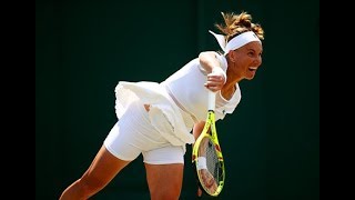 HD Svetlana Kuznetsova vs Agnieszka Radwanska Wimbledon 2017 Highlights [upl. by Taddeo]