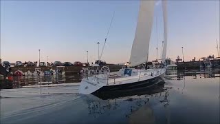 Onboard RC Kyosho Fairwind III SAILBOAT Alexandroupolis RC FKA TEAM [upl. by Rebmit977]