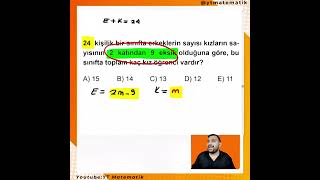 Sayı Problemleri Tip 1 Soru yksmatematik [upl. by Gilly]