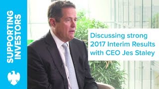 CEO Jes Staley talks 2017 Interim Results  Barclays [upl. by Armyn18]