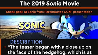 Sonic movie CCXP 2018 teaser description 1 [upl. by Zitvaa]