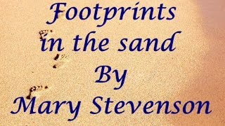 Footprints in the Sand Video Poem [upl. by Ainesey]