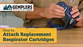 How to Attach Respirator Cartridges to Dual Cartridge Reusable Respirators [upl. by Sakovich490]