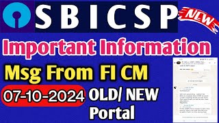 SBI CSP  Important Information 07102024 Server Issue Related kiosk banking [upl. by Nneb]