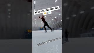 Free Ice Skating for all ⛸️❄️👏✨ [upl. by Eisnyl355]