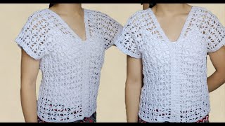 Blusa tejida a crochet [upl. by Crist425]