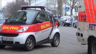 Erstmalig DLRG Smart als First Responder  RTW mit Testhorn DRK Bruchsal [upl. by Ledda]